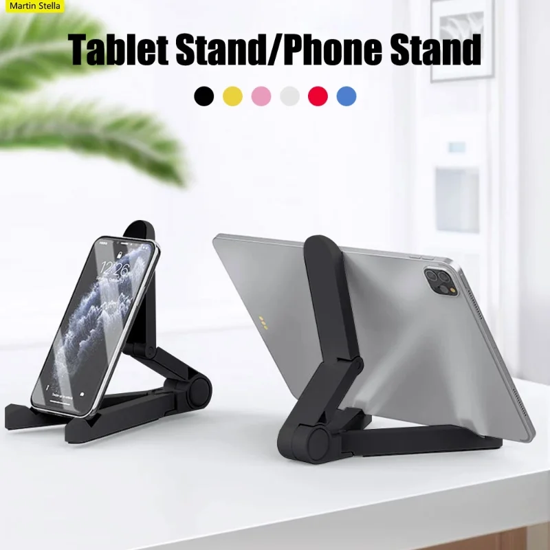 Universal Foldable Phone Tablet Holder Adjustable Bracket Desktop Stand Tripod Stability Support for IPhone 13 PRO MAX IPad