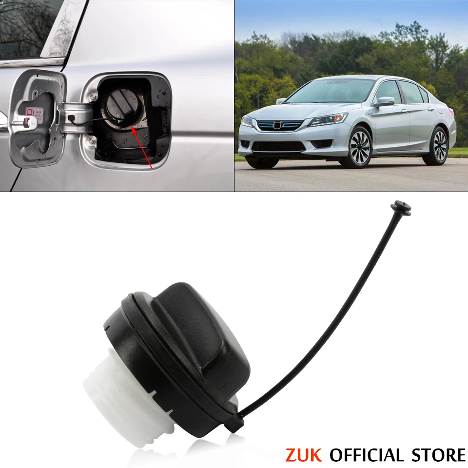 ZUK Car Oil Fuel Tank Cover Oil Filler Cap Line 17670-SJA-013 For HONDA ACCORD For CITY For CIVIC For CR-V For FIT/JAZZ