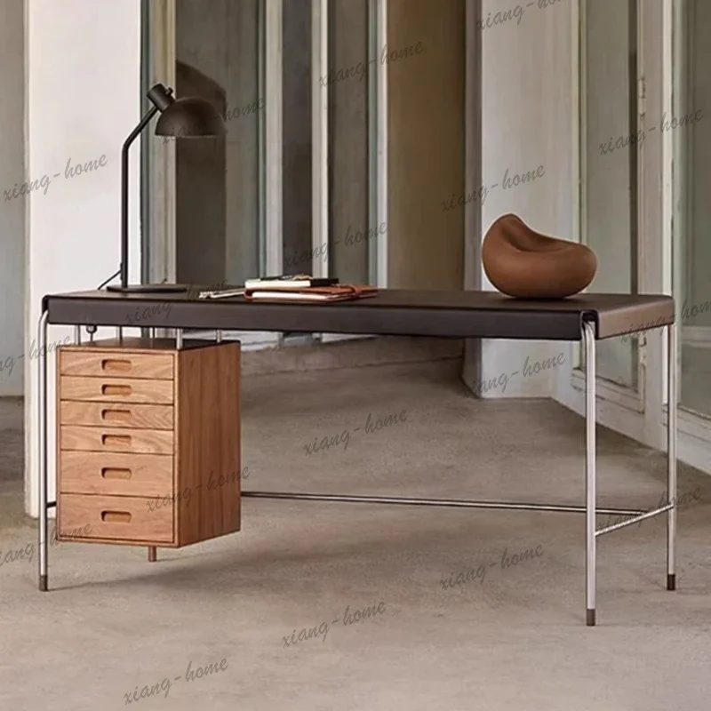 YJ stainless steel industrial retro style room offices office desks and workstations Computer desk with storage locker Room desk