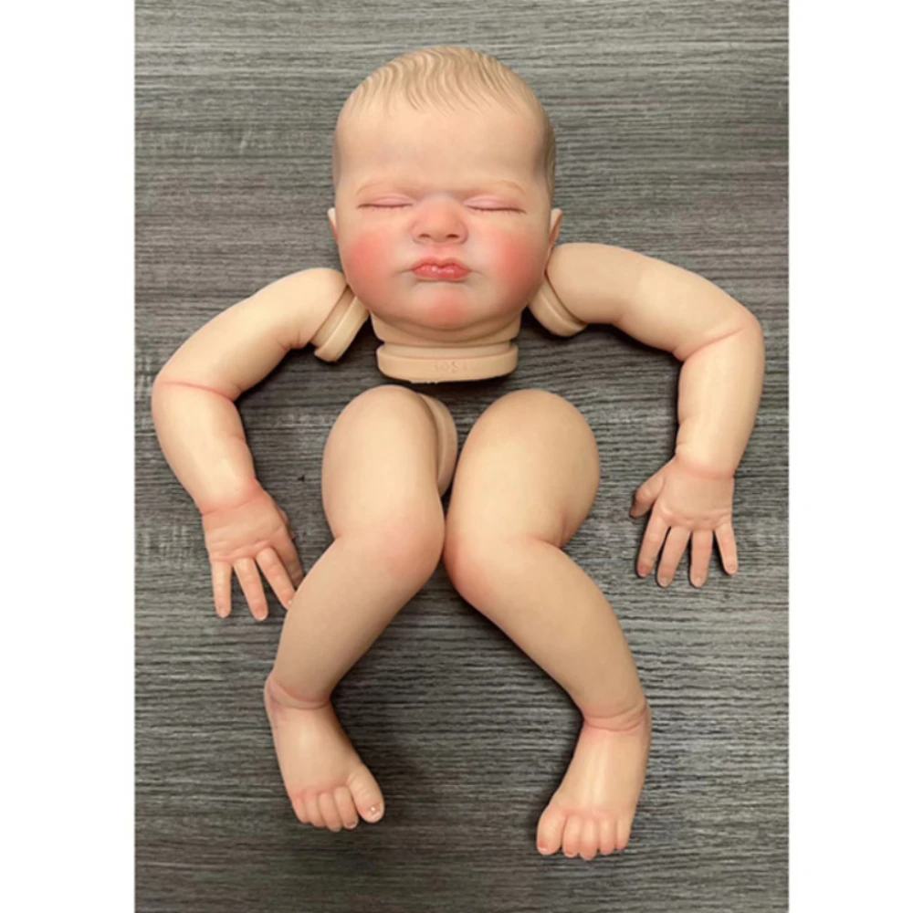 

19Inch Reborn Doll Kit Max Limited Edition 3D Skin Visible Veins Reborn Doll Parts with Cloth Body and Eyes