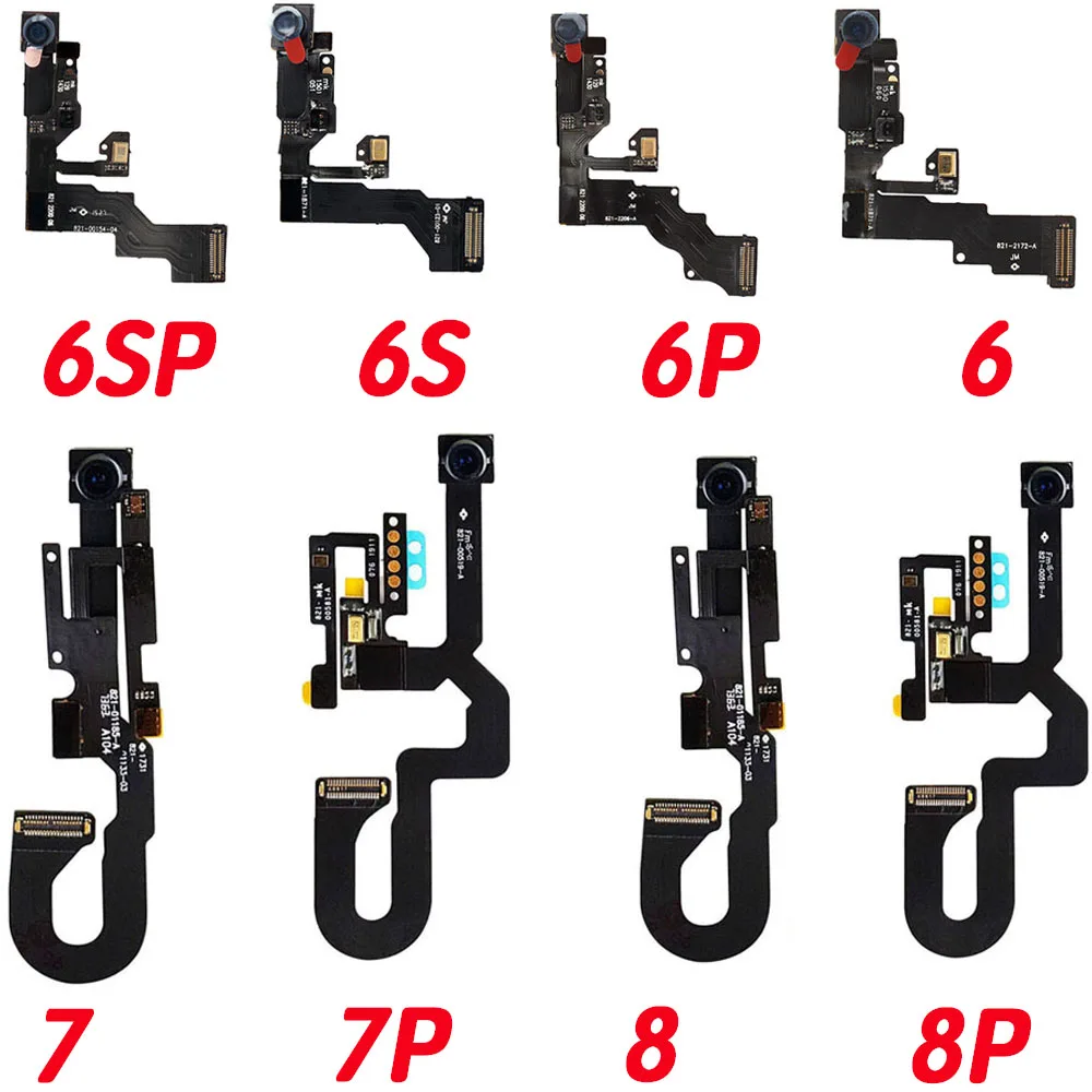 

Front Camera For iPhone 6 6P 6S 7 7Plus 8 Plus With Sensor Proximity Flex Cable Repair Replacement