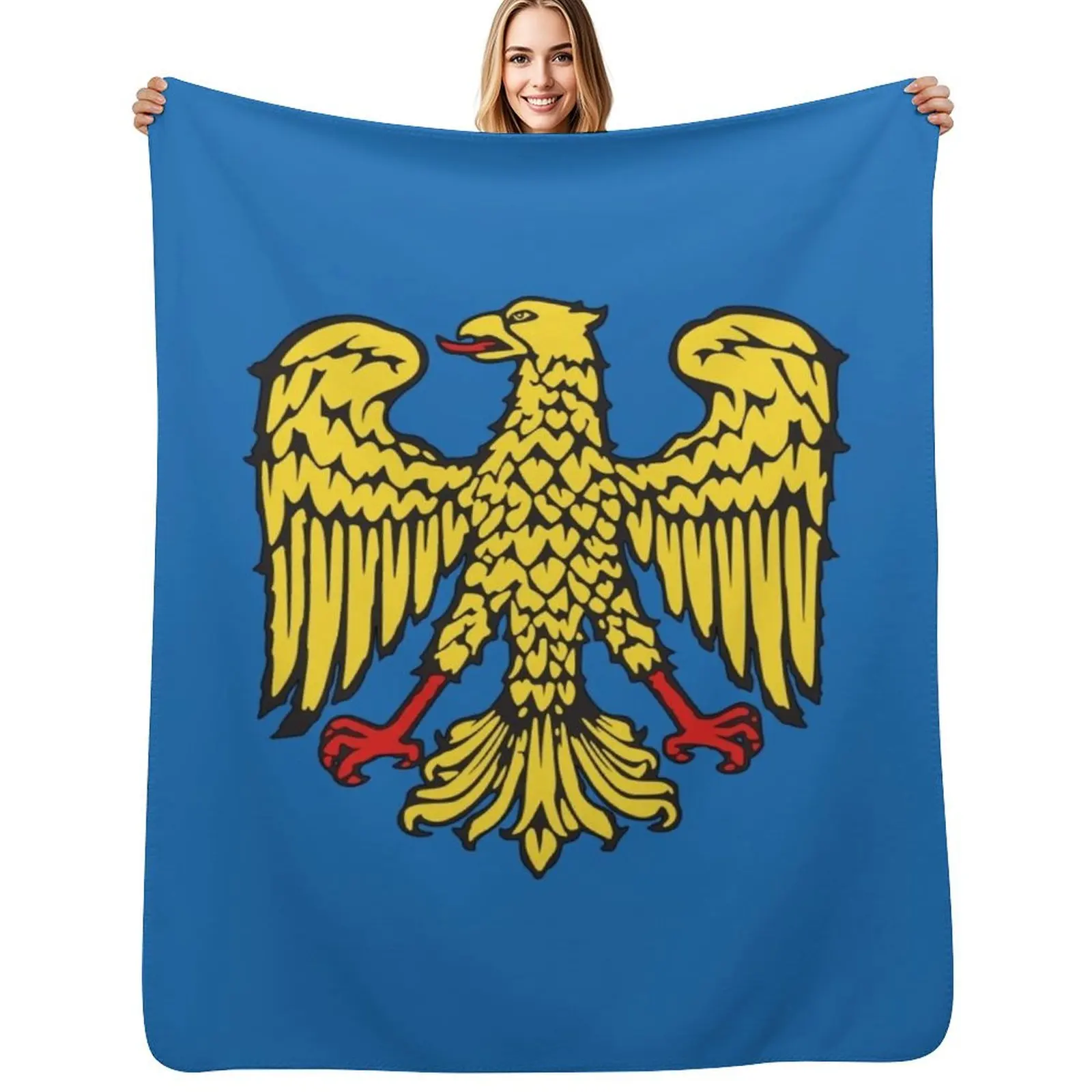 Flag of Friuli Italy Throw Blanket Picnic for winter Single Baby Decorative Sofas Cute Plaid Blankets