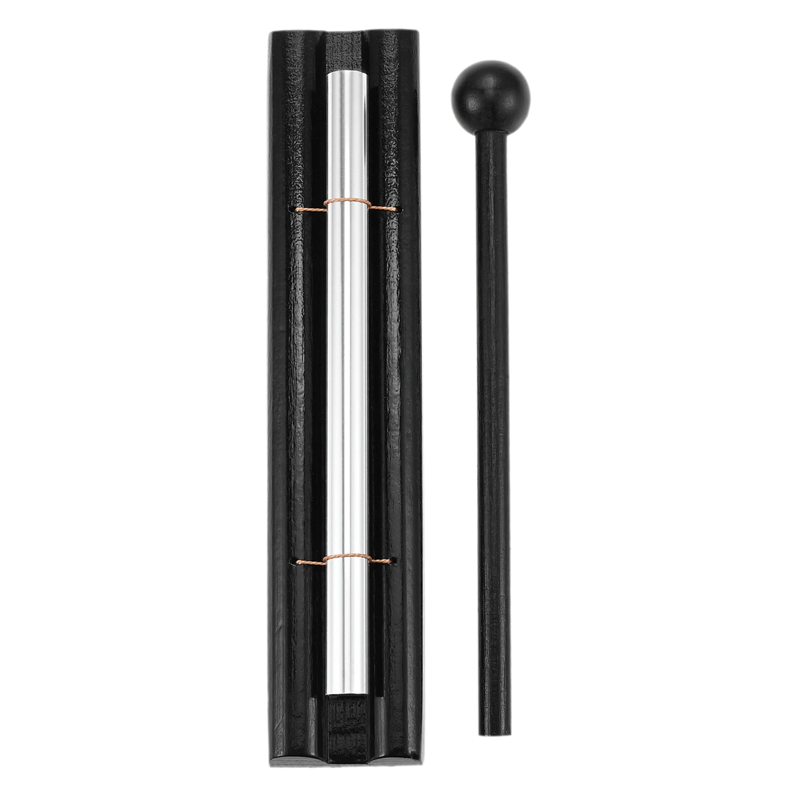1 Pc Solo Chime Bell and 1 Pc Mallet Aluminum Wood Firm Strong Resistant to Corrosion for Developing Children's Musical Talent