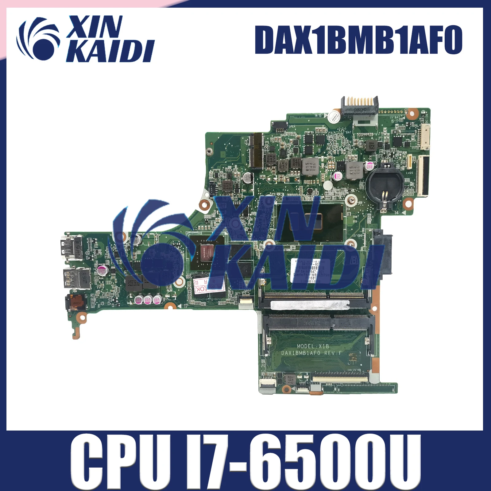 

DAX1BMB1AF0 Mainboard For HP Pavilion 14T-AB 14-AB Laptop Motherboard With I7-6500U CPU 100% Tested OK V2G