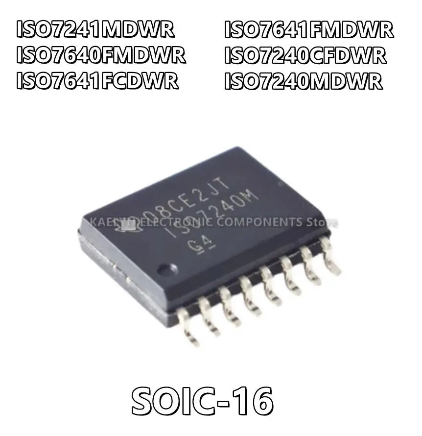 

5Pcs/lot ISO7241 ISO7640FMDWR ISO7640F ISO7641FCDWR ISO7641FMDWR ISO7641F ISO7240C ISO7240 CFDWR MDWR SOIC-16