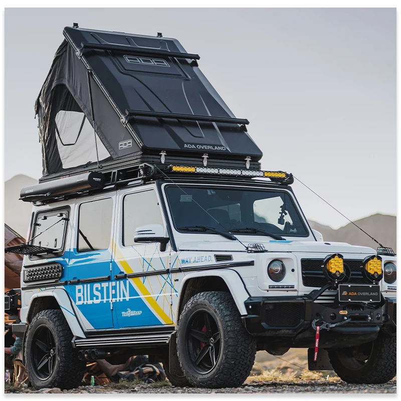 4x4 Offroad Camping Tent Slim Triangle Hard Shell Aluminum Quick Setup Car Tent For 2-3 Person