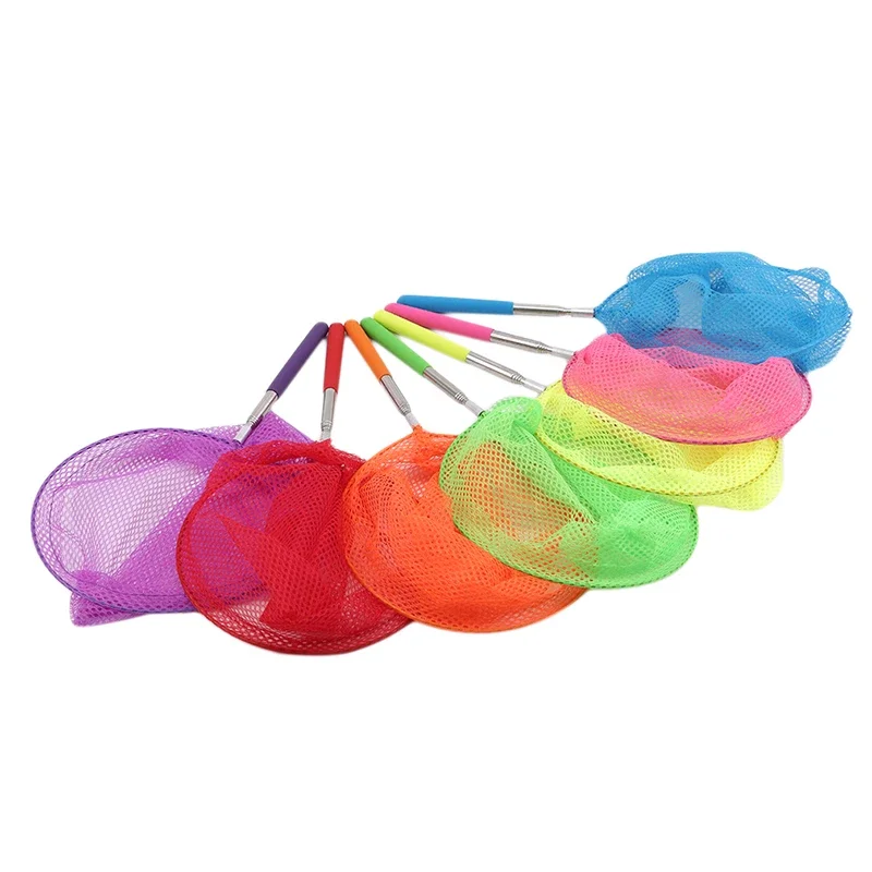 Filet de pêche rétractable en forme d'insecte, de papillon et de libellule, portable, pour l'extérieur, jeu amusant pour enfants