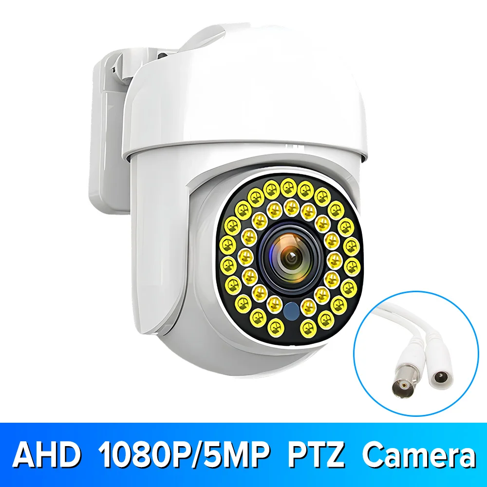 CCTV 2MP/5MP AHD PTZ Camera warm light Night Vision UTC Coaxial BNC Audio Coaxial PTZ Control Analog Security Camera