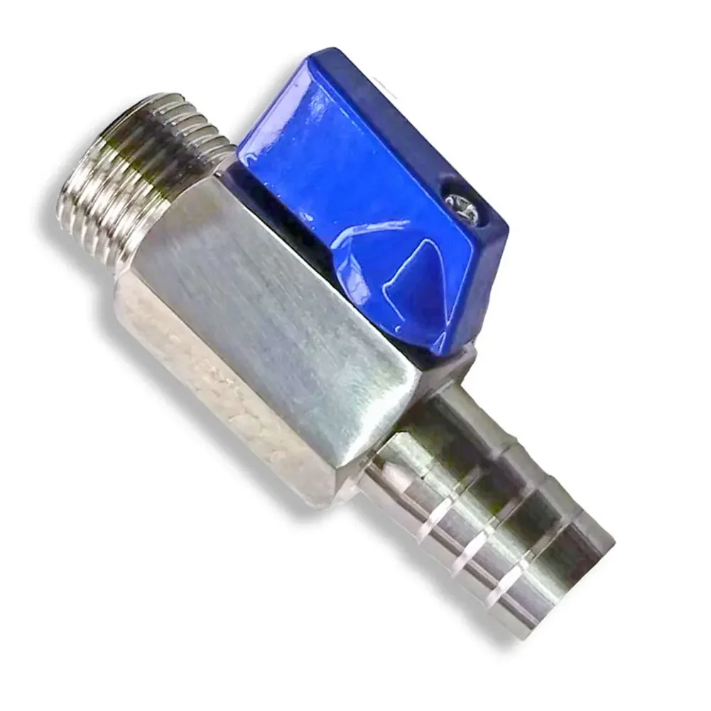 1pc Mini Ball Valve Stainless Steel External Wire Pagoda Ball Valve G Thread For Office Buildings Shopping Malls Hotels Schools