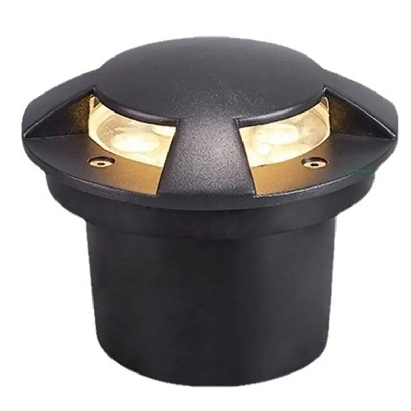 EYFL-5X 4 Side Outdoor Recessed Underground Lamp 3W Floor Landscape Lighting Waterporrf LED Garden Light Spotlights DC24V