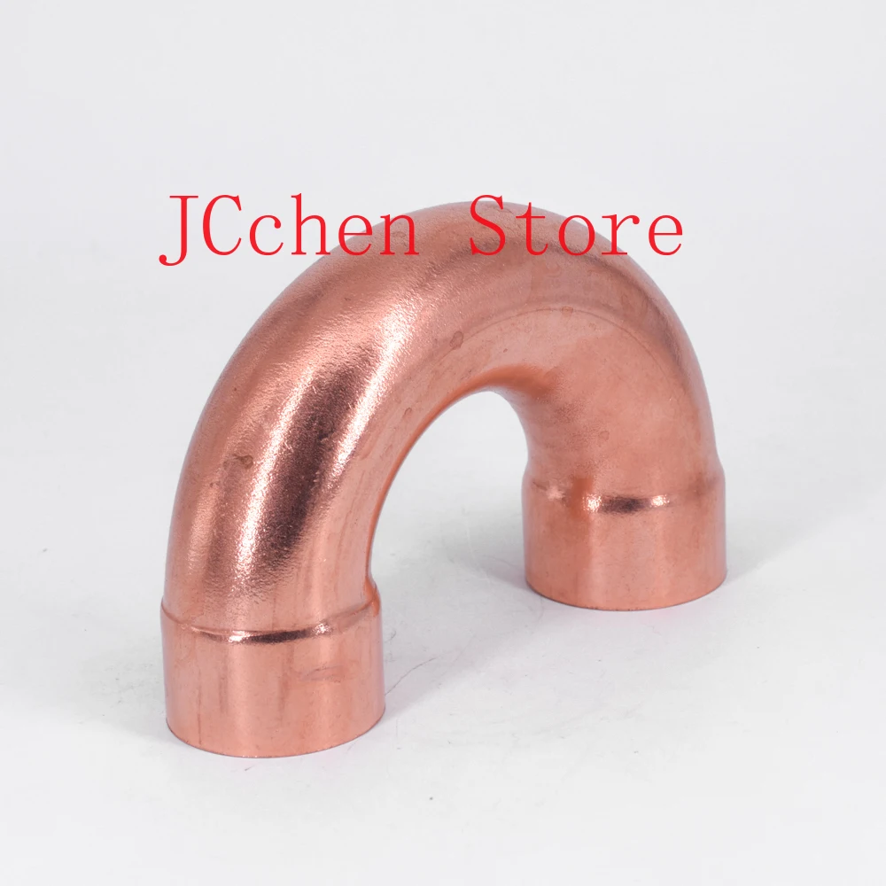 Copper 180 Elbow Plumbing Pipe Fitting Water Gas Oil Scoket Weld Coupler End Feed 180 Deg 38mm x1.2mm x95