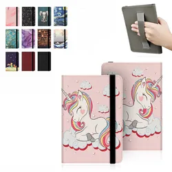 Universal With HandStrap Cover for Rakuten Kobo Glo HD N437 Kobo Aura N514 N613 Kobo Touch 2.0 N587 6'' Ebook Ereader Cute Case