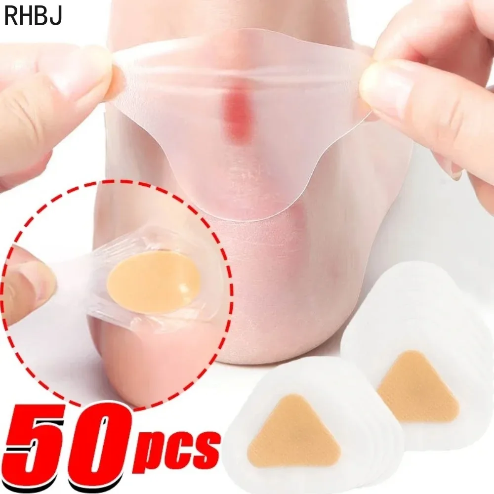 RHBJ 10/30/50 個シリコーンゲル靴ステッカー鎮痛パッチライナーハイヒール足ケア粘着ハイドロコロイドパッドクッション