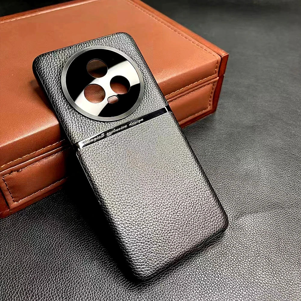 Original Hard PC Case For Honor Magic 5 Pro luxury Natural Leather shockproof Plating Cover For Magic5 Mobile Phone Back Funda