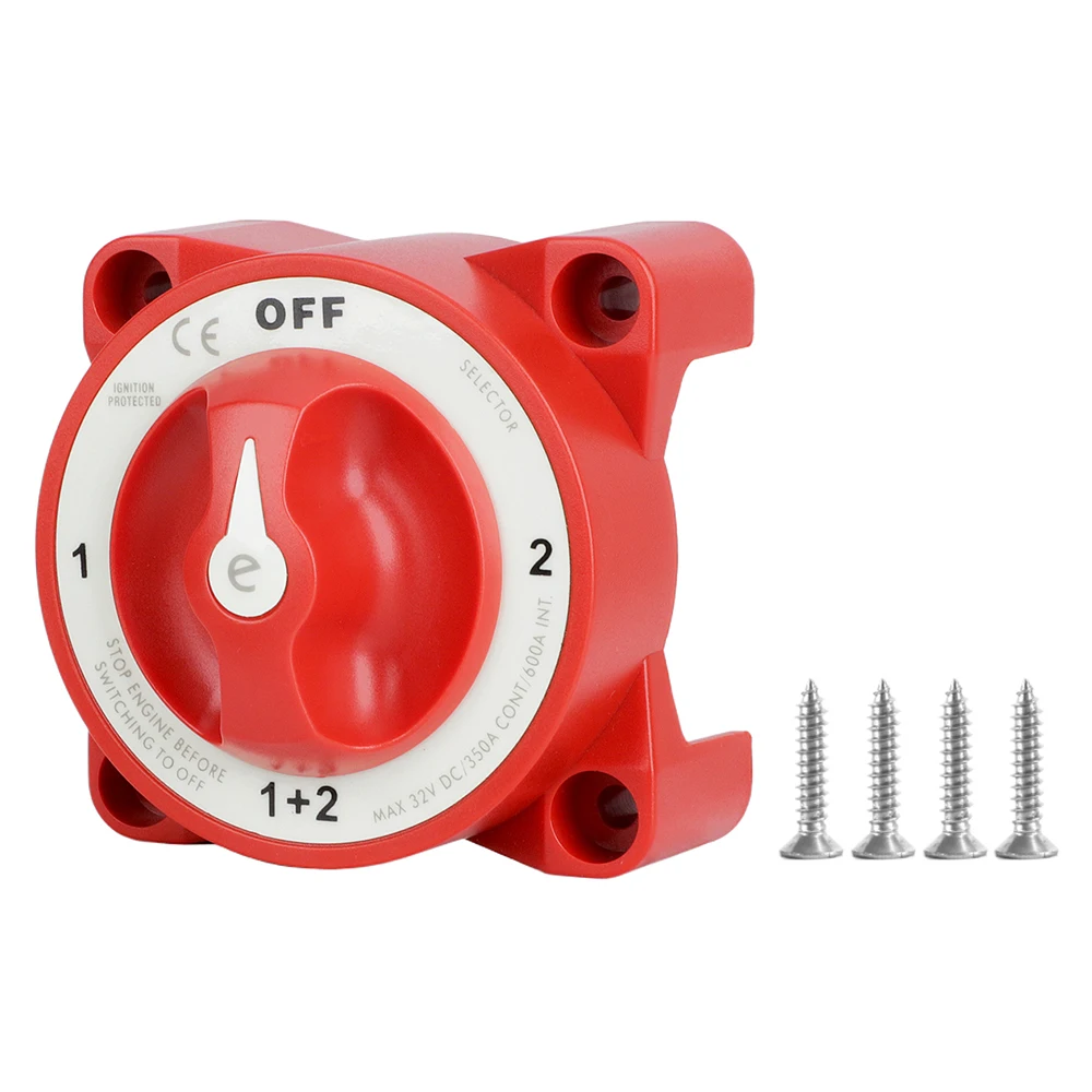 E-Serie M10 4-Positionen 32V 350A Leuchtender 2-12V Batterie-Allgemeinschlüssel-ADF-Trennschalter Drehschalter für Marine, Boot, LKW, Wohnmobil – Detail 9