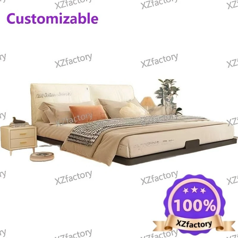 Factory Direct 2026 Top Rated Wrought Iron Suspension Bed Carbon Steel Frame Double Bed