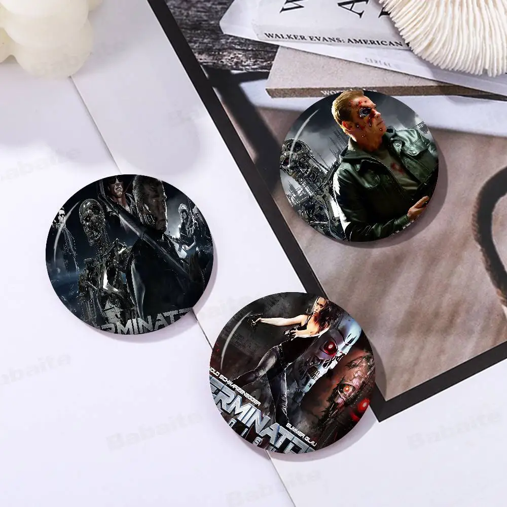 80s Movie TV The T-Terminator Creative Tinplate Soft Button Pins Animal Icon Brooch Lapel Backpack Badge Accessories Pin