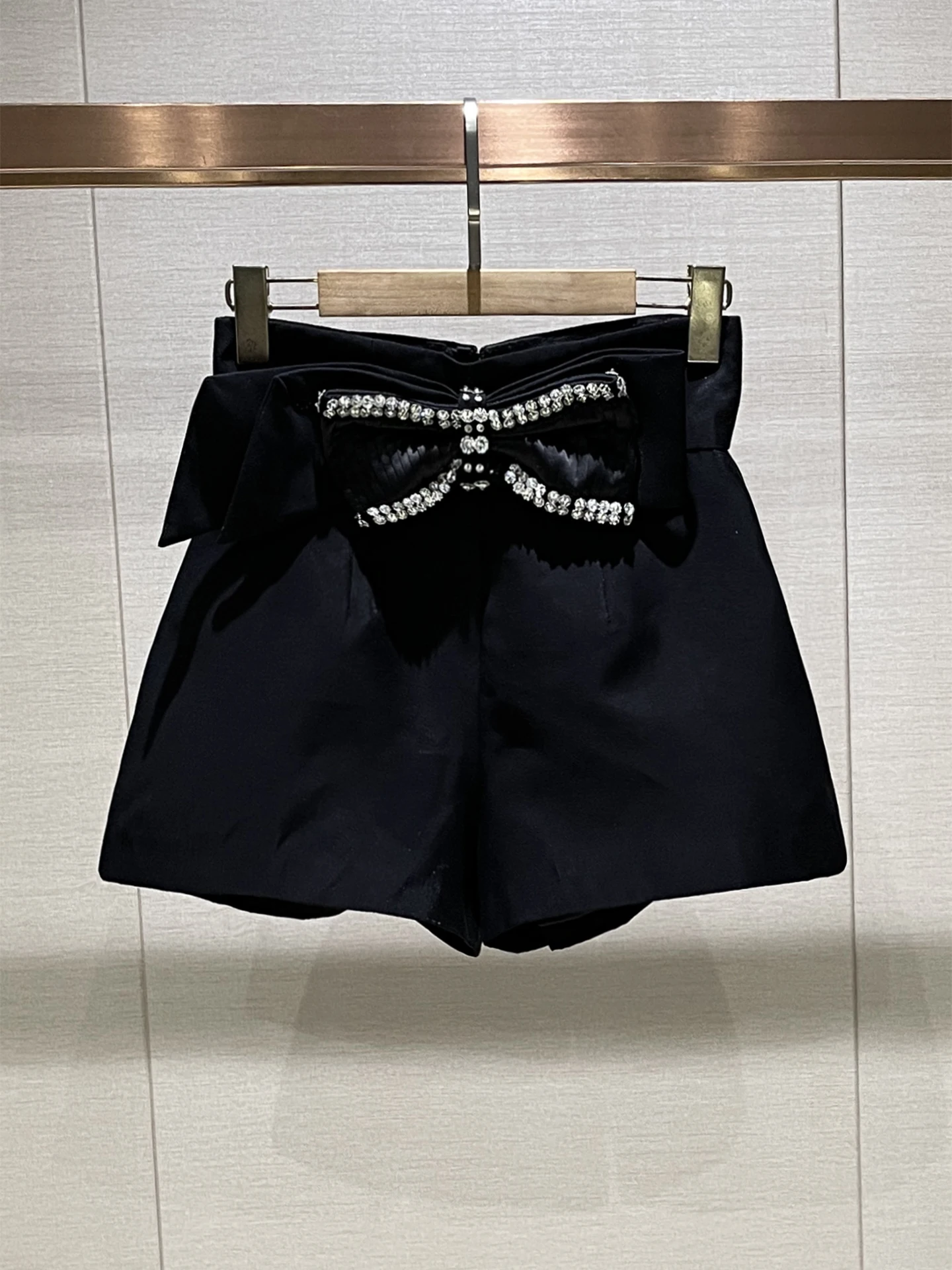 

Bla High Waist Wide Leg Casual Pants with Diamond Knot Women's Faionable Slimming ort Trousers for Autumn