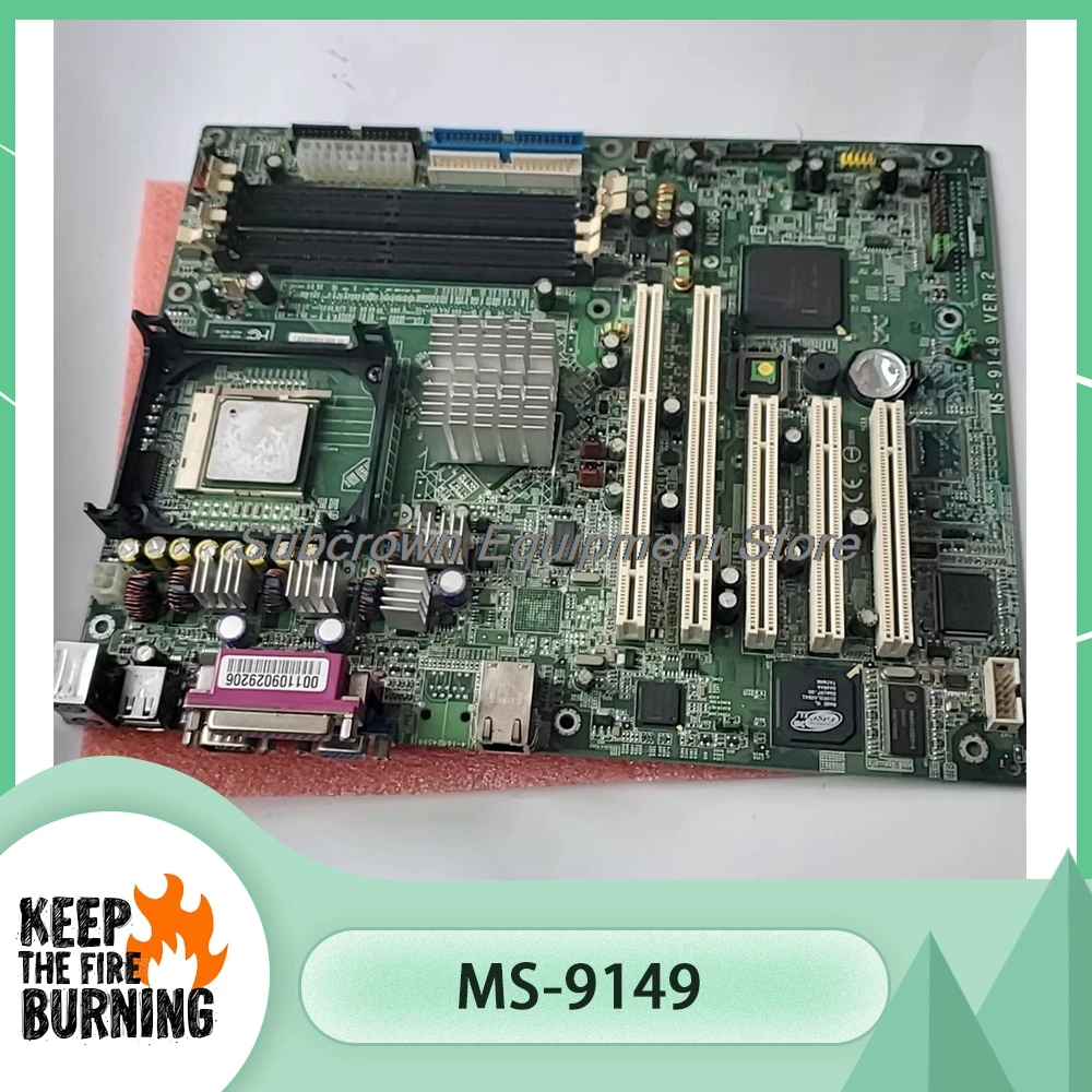 Integrated Graphics Card Board LGA478 Two PCIX Slots MS-9149