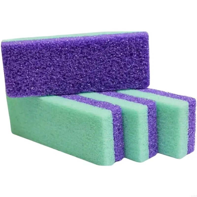 Q1FB 4 stuks voet puim stenen callus remover voet scrubber comfortabel dubbelzijdige voet scrub voor dode huiden