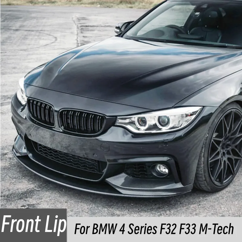 For 2014-2020 BMW 4 Series F32 F33 M-Tech Car Front Bumper Splitter Lip BodyKit Protector Guard Exterior Tuning Car Accessories