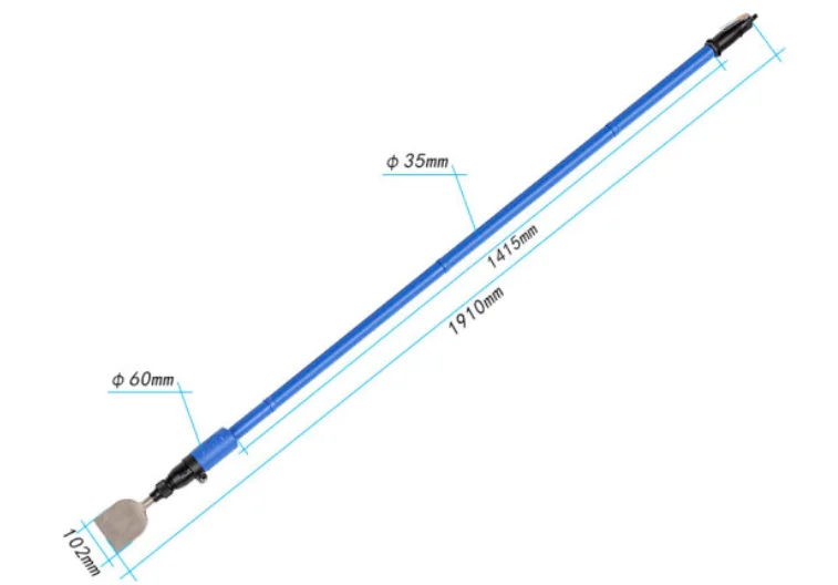 TY67075 Longest Pneumatic Scraper 1910mm (75.2 in.) extended Air Chipping Hammer for hard to reach space mix Mortar remover