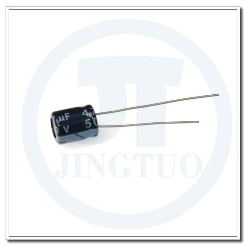 100PC 47UF50V 50V47UF 47MFD 50Volts 6x7mm Radial Aluminum Electrolytic Capacitors