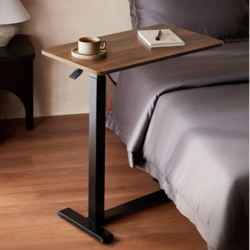 Hydraulic lifting bedside table Movable lifting computer table Desk standing sofa side few folding notebook table Durable