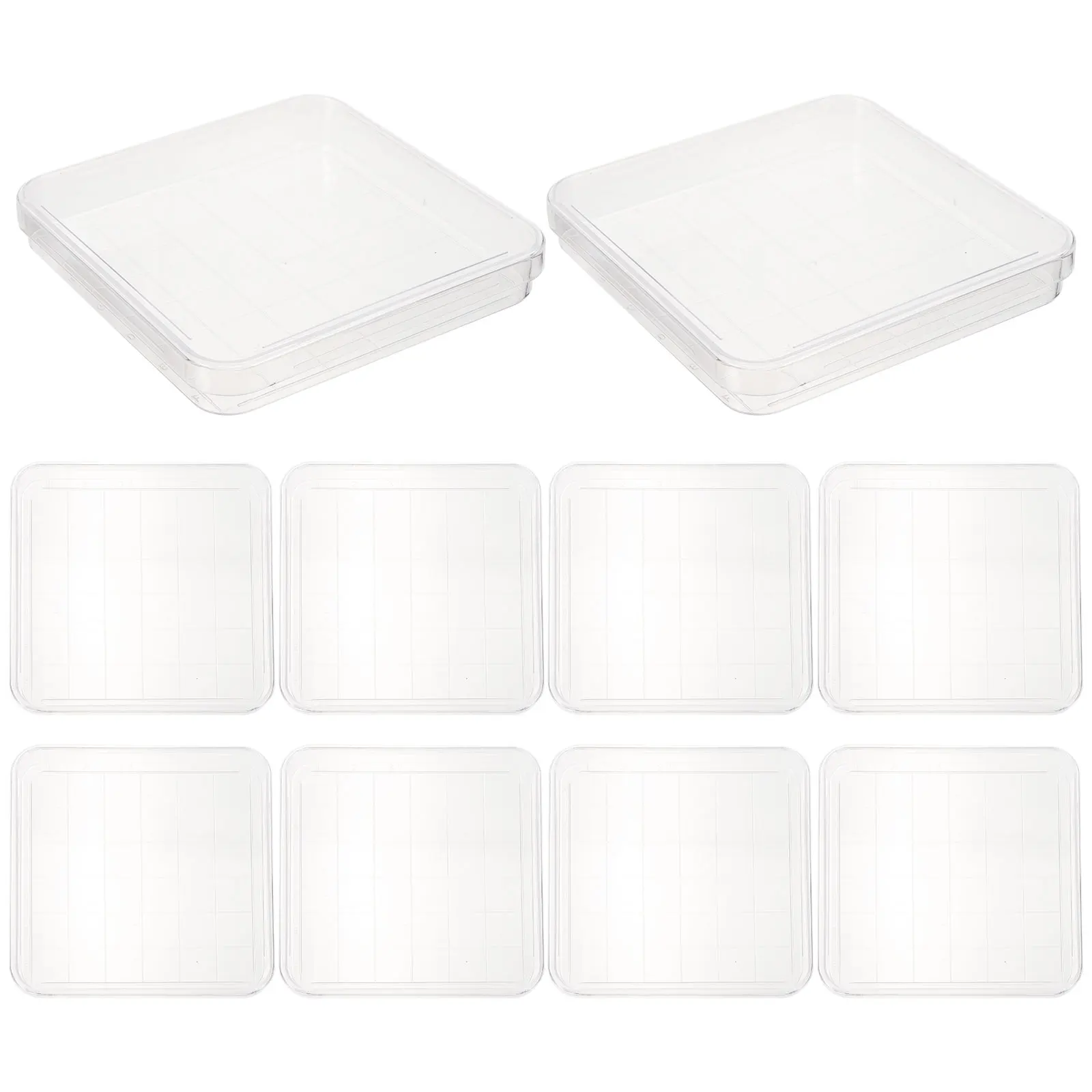 

Culture Plate Disposable Petri Dish Lab Dishes High Borosilicate Transparent Square