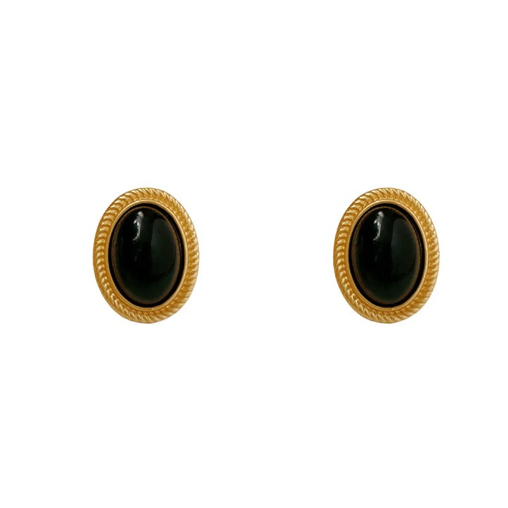 New Black Earrings Irregularity Metal Earring for Women Vintage Jewelry New Design Fashion Aesthetic Earrings Accessories