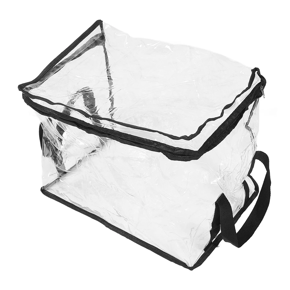 

Clear PVC Book Storage Box Large Capacity Transparent Classroom Organization Bins Home Office Supplies Clear Bags Zipper Case