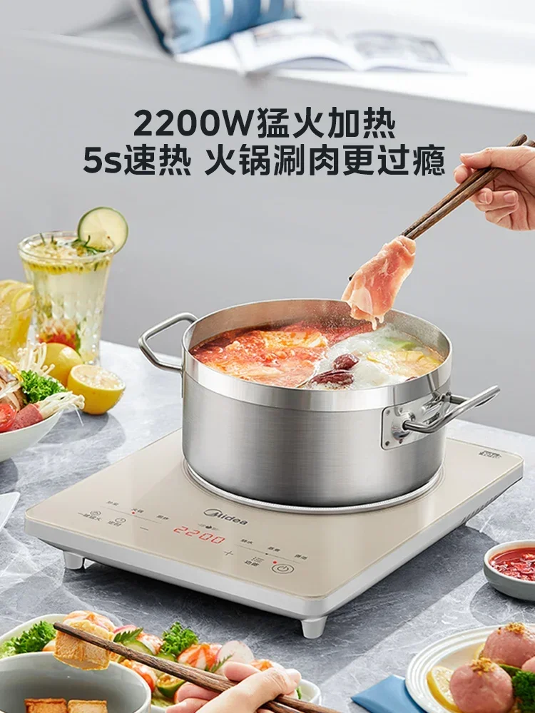 220V New Platinum Diamond Battery Stove Induction Cooker for Small Home Use