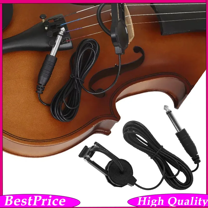 Violin Sound Hole Pickup Black BS-160 No Need To Punch Can Be Clipped To The Panel Vibration Pickup Violin Accessories
