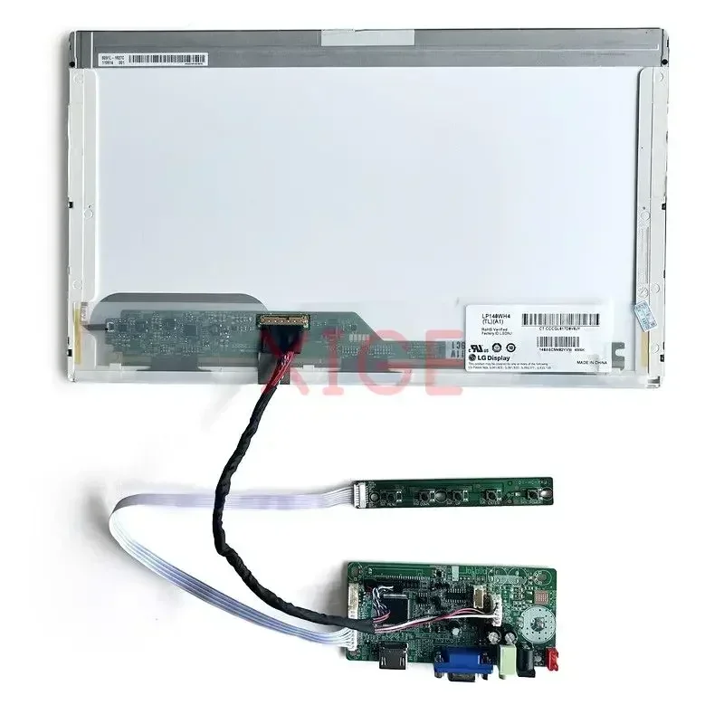 Controlador Driver Board para Laptop, tela DIY, compatível com HDMI, LVDS, Kit VGA 1366x768, BT156GW01 V.4, BT156GW02 V.0, 58C, 40 pinos