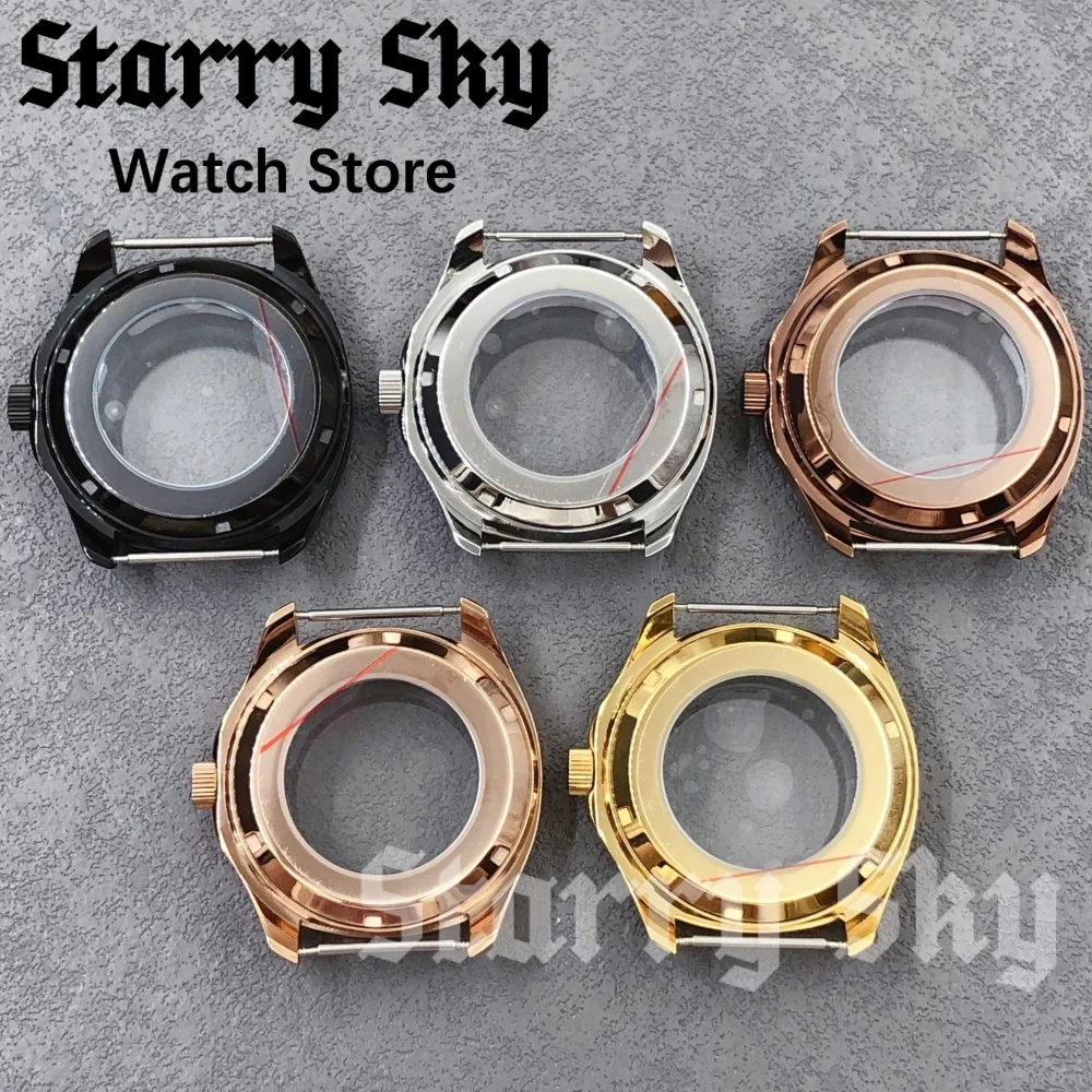 Starry Sky 39mm Sapphire Glass Stainless Steel Watch Case Suitable For NH35/ETA PT5000/Miyota8215/Mingzhu2813 Automatic Movement