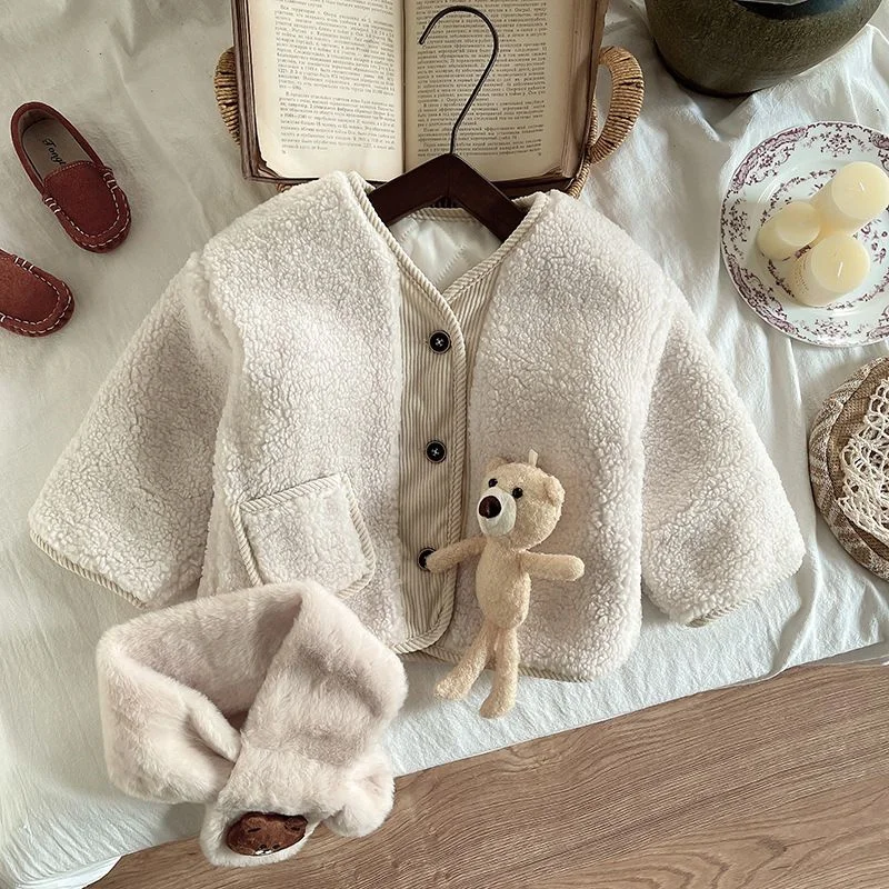 

Boys Coat Cotton Jacket Windbreak Outerwear 2025 Winter Autumn Thicken Warm Cotton Christmas Gift Children's Clothing