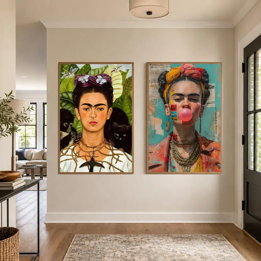Artist F-Frida Kahlo Poster Graphic Wall Art Poster HD Waterproof PP Paper Print for Bedroom Living Room Office Decor Gift