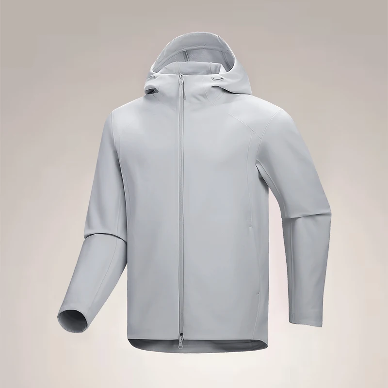 High-Quality Men's Fashionable All-Match Casual Outdoor Travel Jacket Full Heat-Sealed Fleece Lined Windbreaker