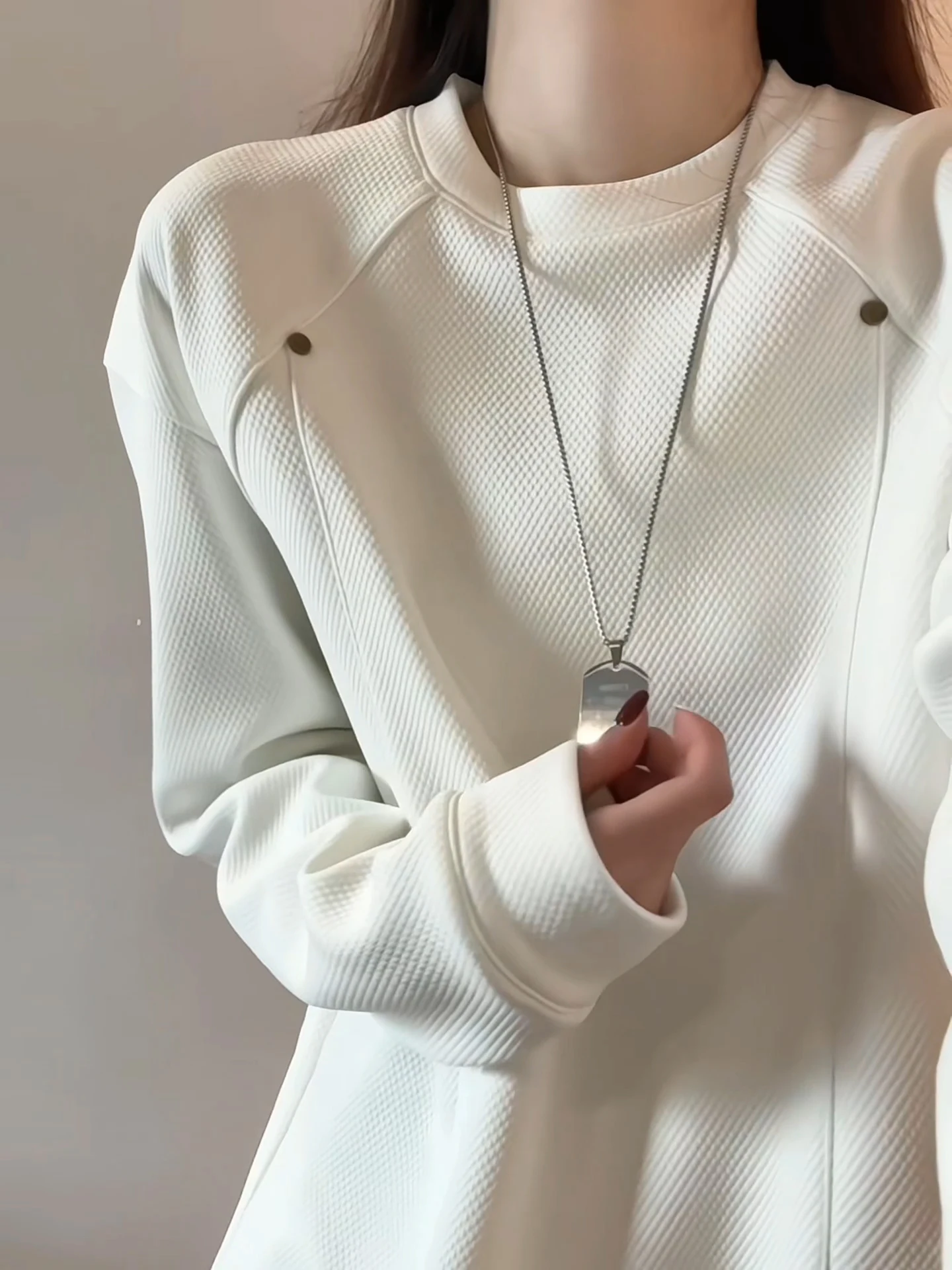 

Cleanfit Men's Fce Lined Hoodie Long Sve round Ne Thermal irt Heavyweight Inner Wear Casual Street Sle Winter T-S...