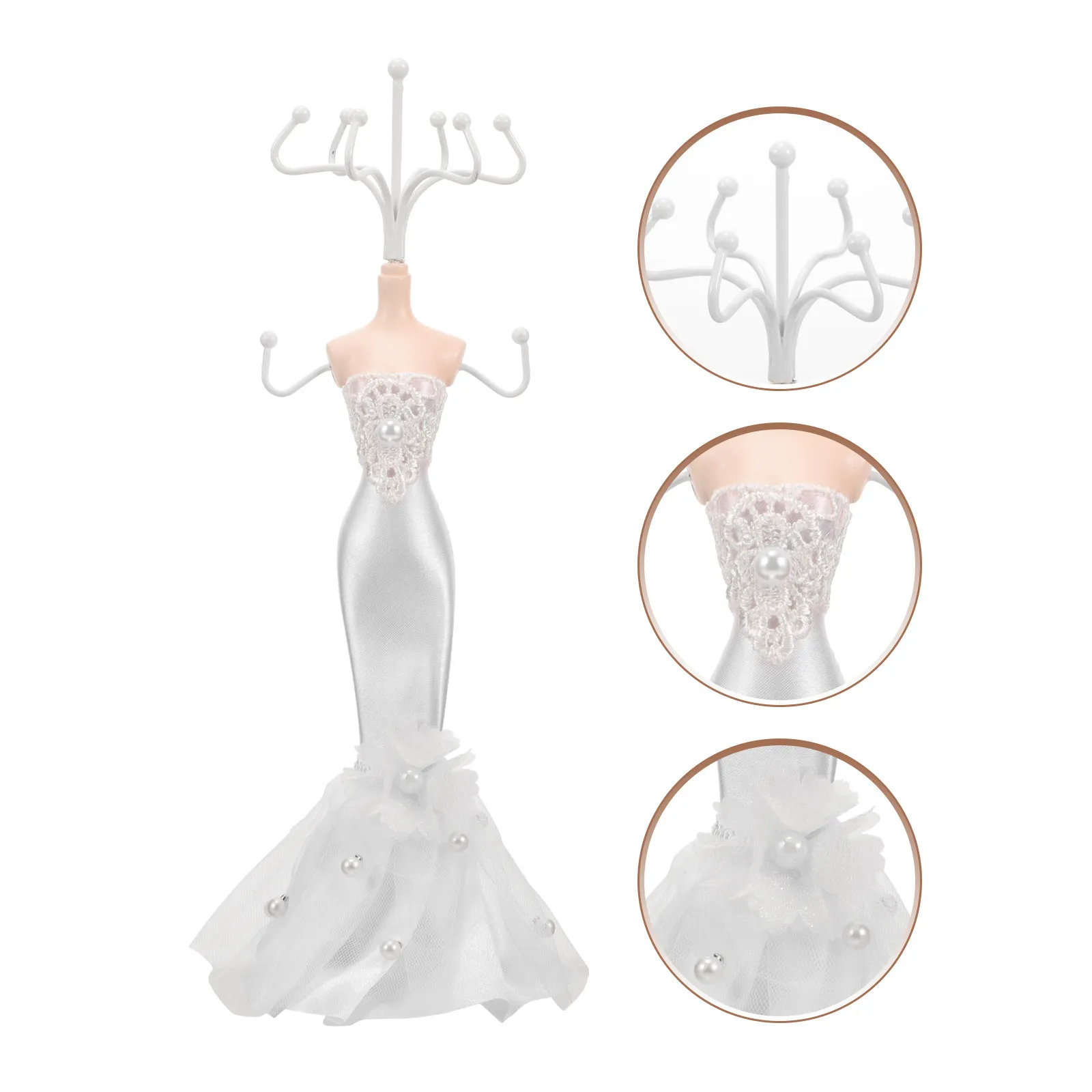 

Necklace Display Stand Jewelry Holder Rack for Tabletop Storage of Chains Bracelets Earrings Jewelry Display Stand for Selling