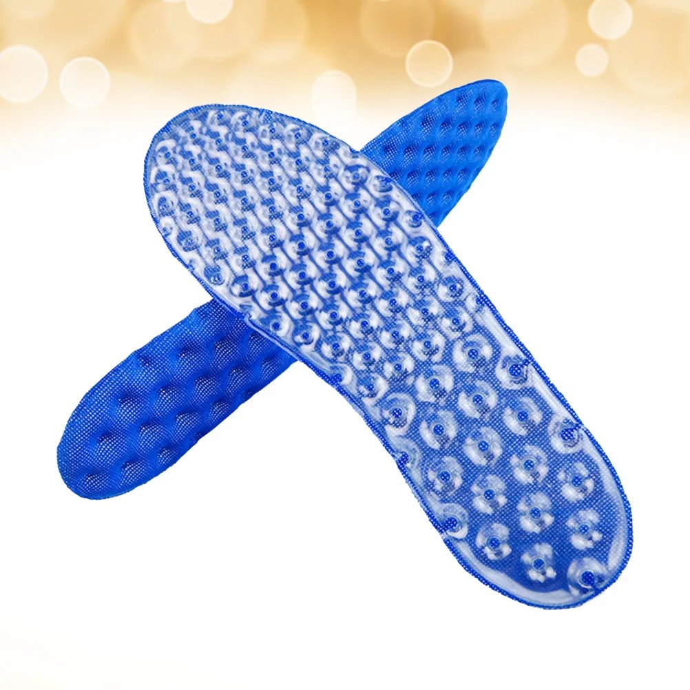 

Insoles for Adult Breathable Inflatable Absorption Stretch Blue Shock Absorption Non Slip Sweat Absorbent Foot Care