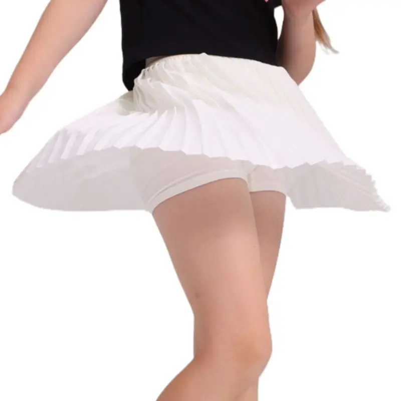 Jupe de Tennis pour filles de 5 à 12 ans, jupe plissée de couleur dégradée, taille haute, décontractée, teinture par nouage, Mini jupe trapèze, bas