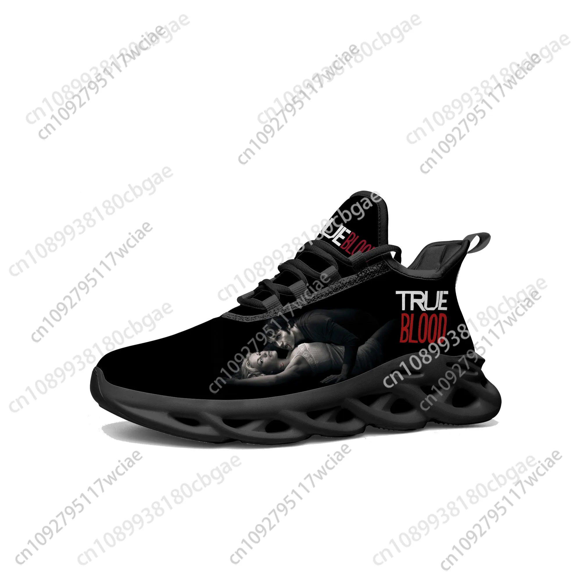 

Кроссовки на плоской подошве True Blood, мужские и женские спортивные кроссовки Anna Paquin Stephen Moyer, кроссовки на шнуровке, сетчатая обувь, обувь на заказ