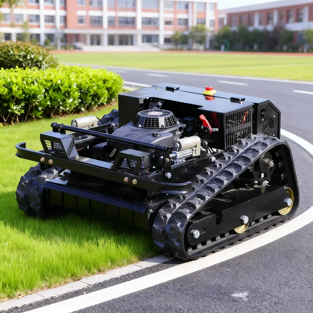 

Новая индивидуальная газонокосилка для сада и фермы - модель с дистанционным управлением (RC) и утолщенными противоскользящими гусеницами