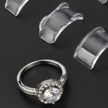 

8-размерный силиконовый регулятор размера кольца, Resizer, защита от потери, невидимый держатель кольца, фиксатор, усадка для колец, ювелирные инструменты