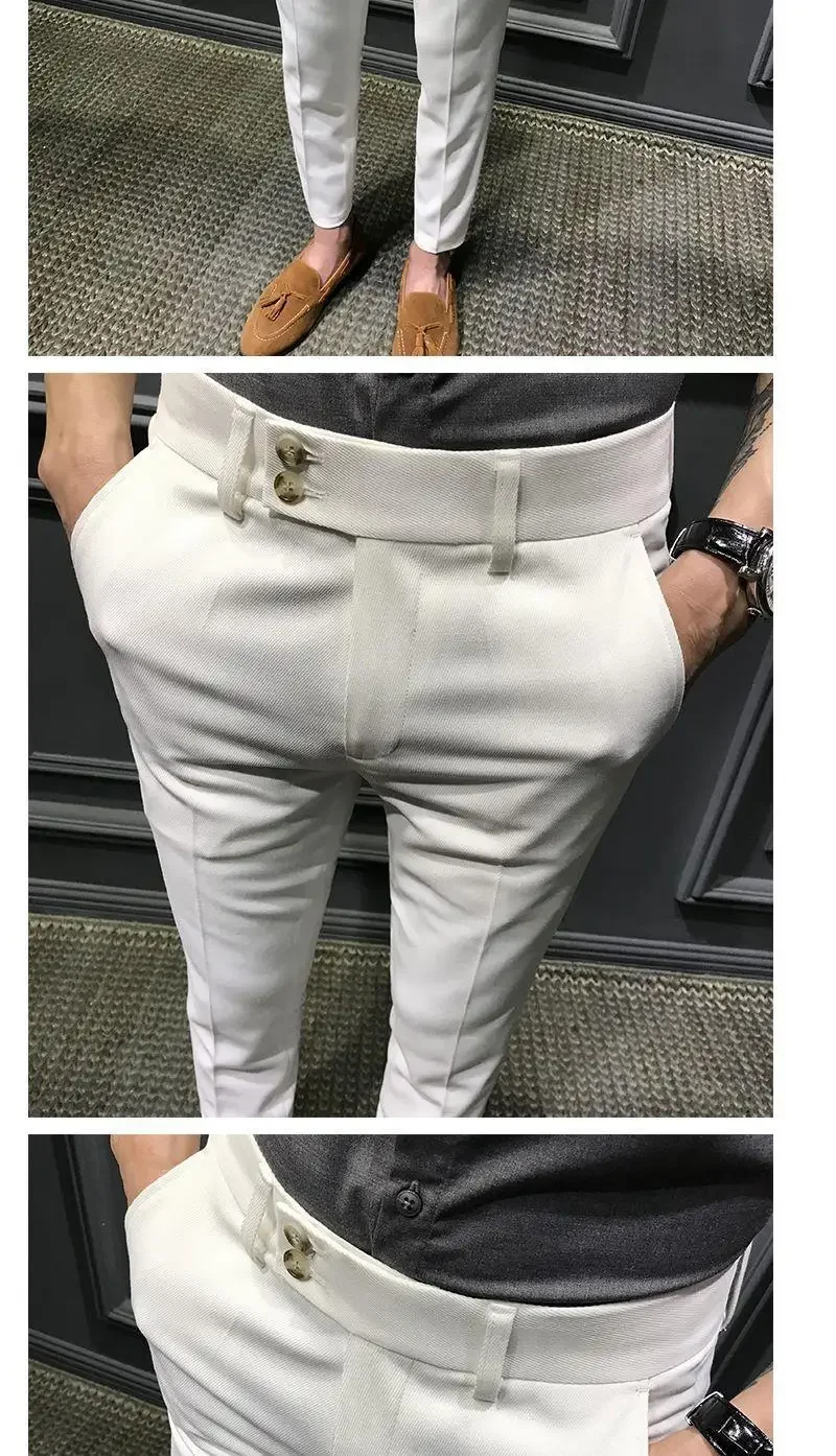2026 Neue Frühling-Herbst Mode Herren Business-Hosen Männliche Lässige Gerade Hosen S31 Herren Anzughosen – Detail 3