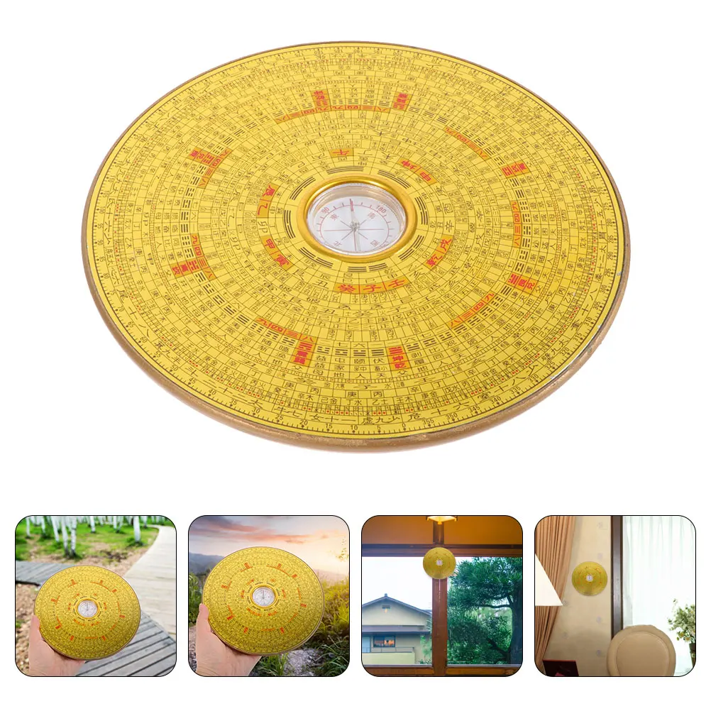 合金コンパス車の装飾品風水プレート中国の装飾品八卦ペンダント装飾
