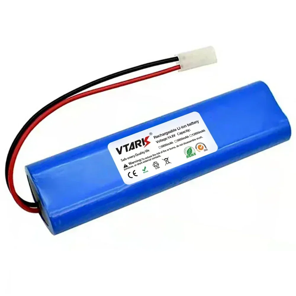 2025 novo 14.4v 12800mah 9800mah 6800mah bateria original usada para o robô aspirador de pó qihoo 360 s6 de componentes