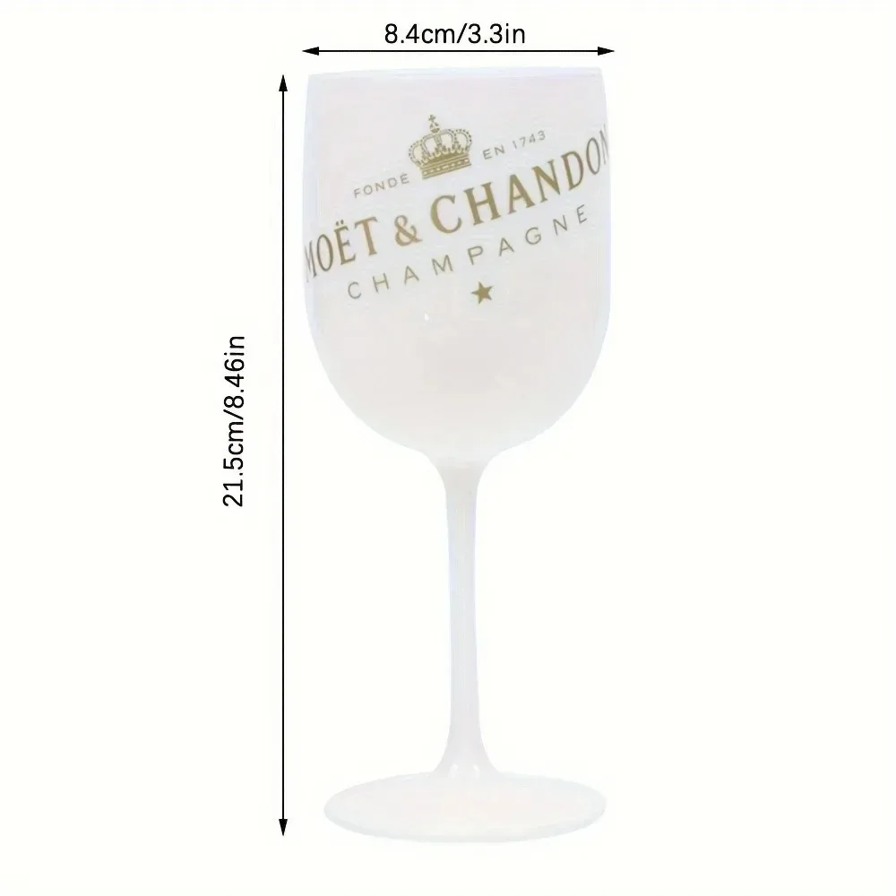 Plastic Wine Cup White Champagne Glass Cocktail Champagne Flutes Cup Party Supplies Portable Reusable Mug Desktop Decoration ﻿