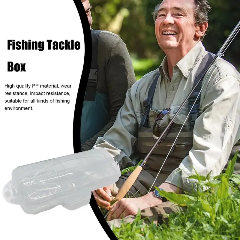 Fishing Lure Box 12-Grids Fishing Organizer Tackle Storage Box Fishing Tackle Storage Compact Fishing Storage Box For Lures